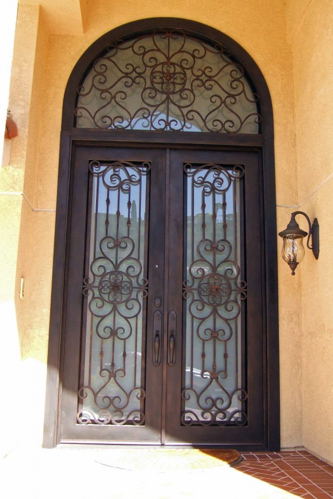 Palazzo Square Top Double Entry Iron Doors | Universal Iron Doors