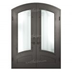 Harmony Eyebrow Top Double Entry Iron Doors Universal Iron Doors