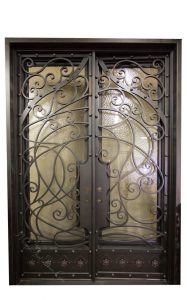 Moroccan Square Top Double Entry Iron Doors 