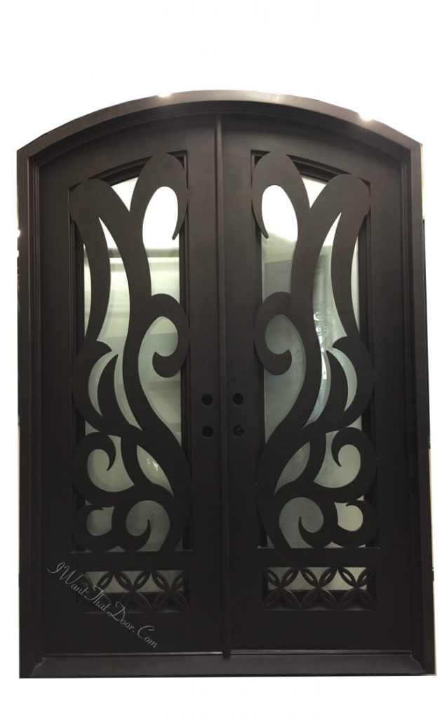 Inferno Eyebrow Top Double Entry Iron Doors Universal Iron Doors