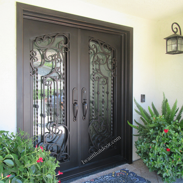 Double entry iron door