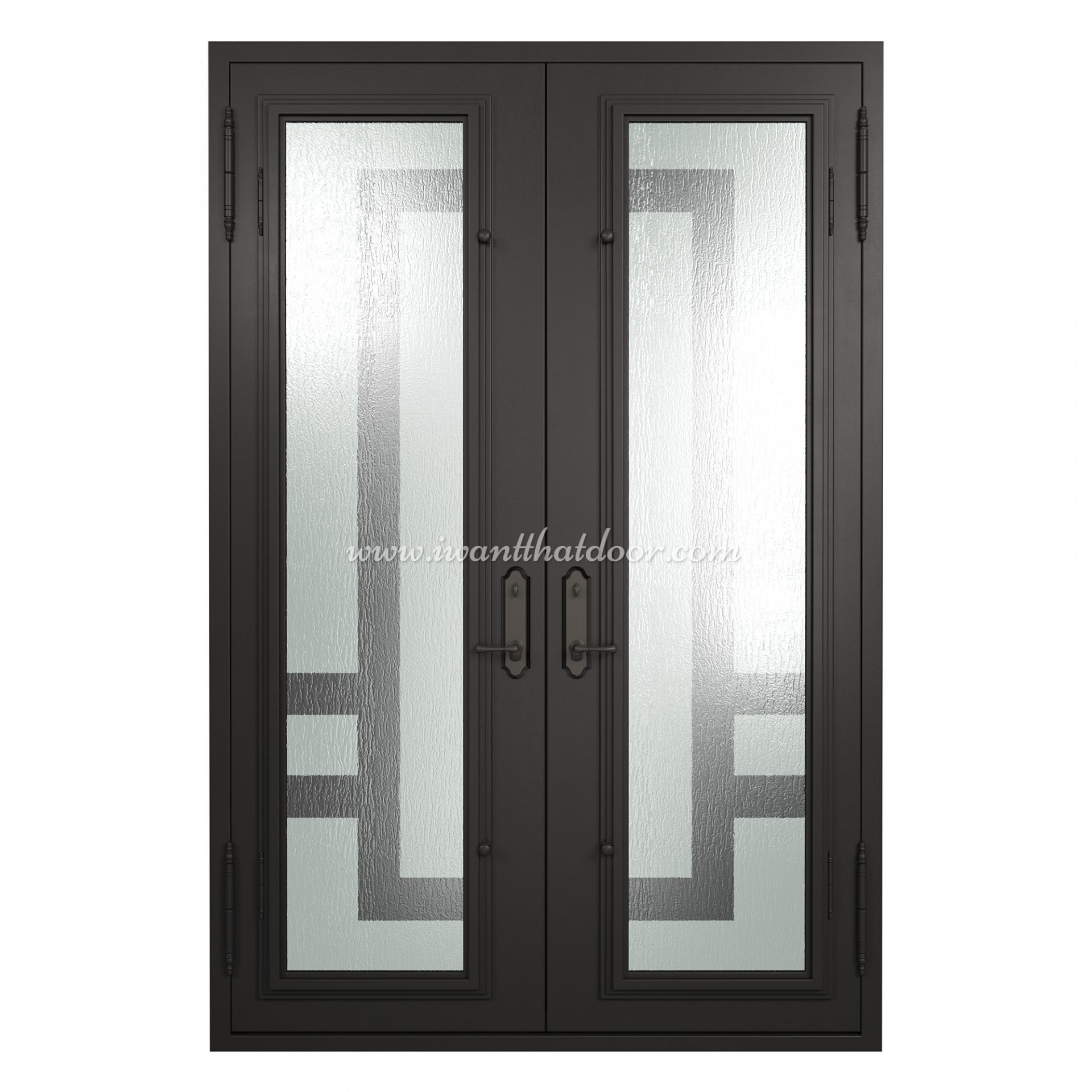 Custom Oslo Double Entry Iron Door | Universal Iron Doors