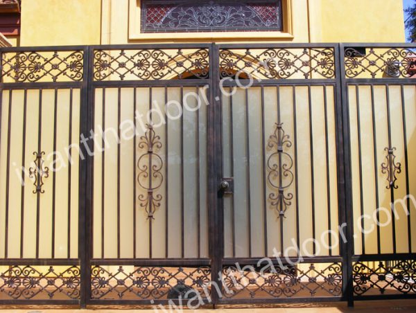 wrought iron fence gate